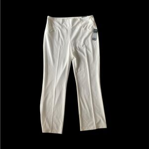 NWT SOHO Appearal Ltd. White Flare Dress Pants L